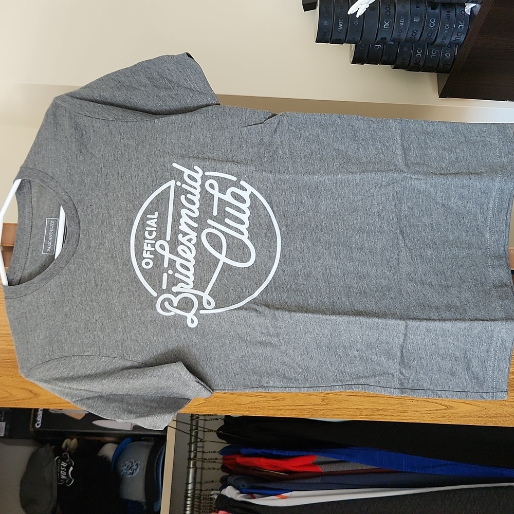 Official Bridesmaid Club Gray Tshirt